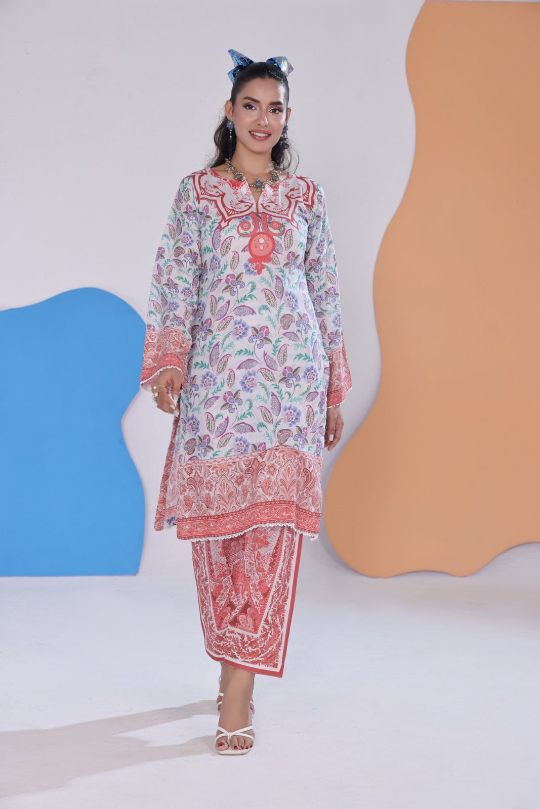 Working Women By Dr Haris Unstitched 2 Piece Vol-03 Collection-Wwd-021