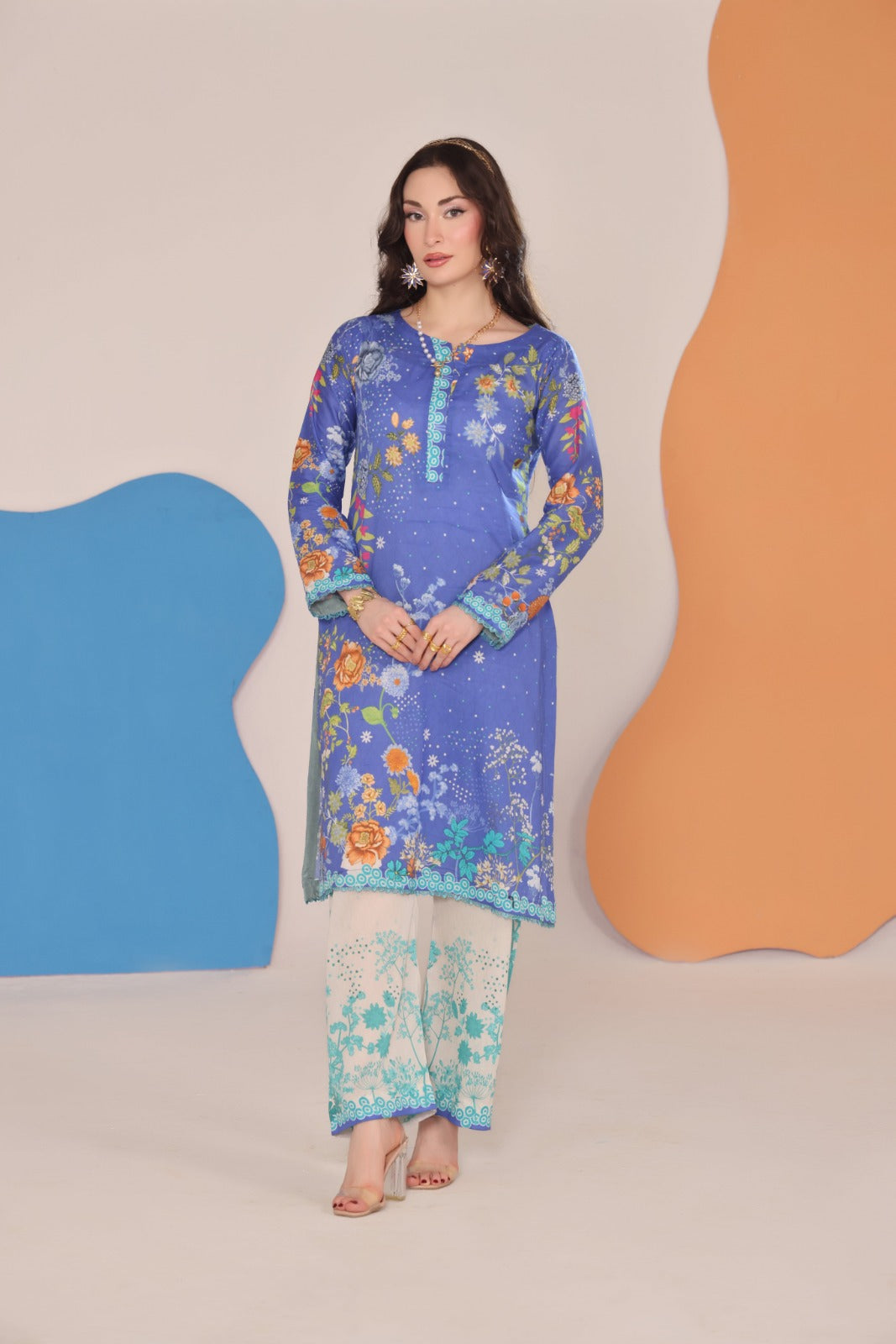 Working Women By Dr Haris Unstitched 2 Piece Vol-03 Collection-Wwd-022