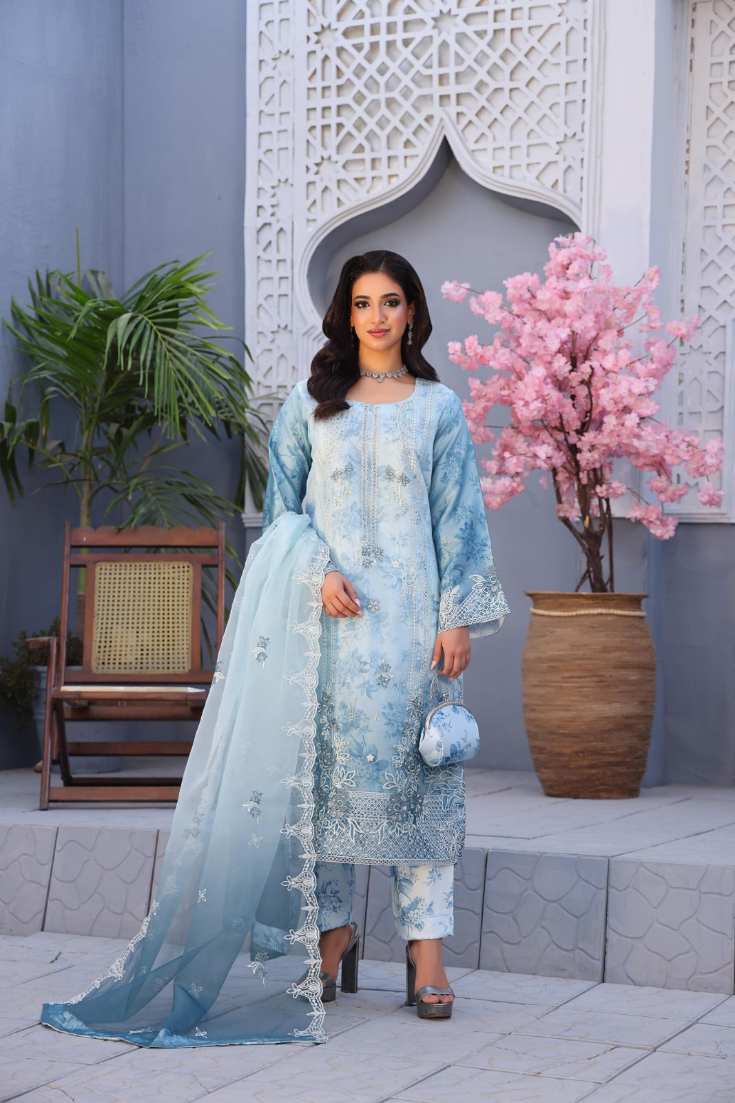 CHIC Chronicles By Dr Haris Unstitched 3 Piece Fancy Suit-CHI-001