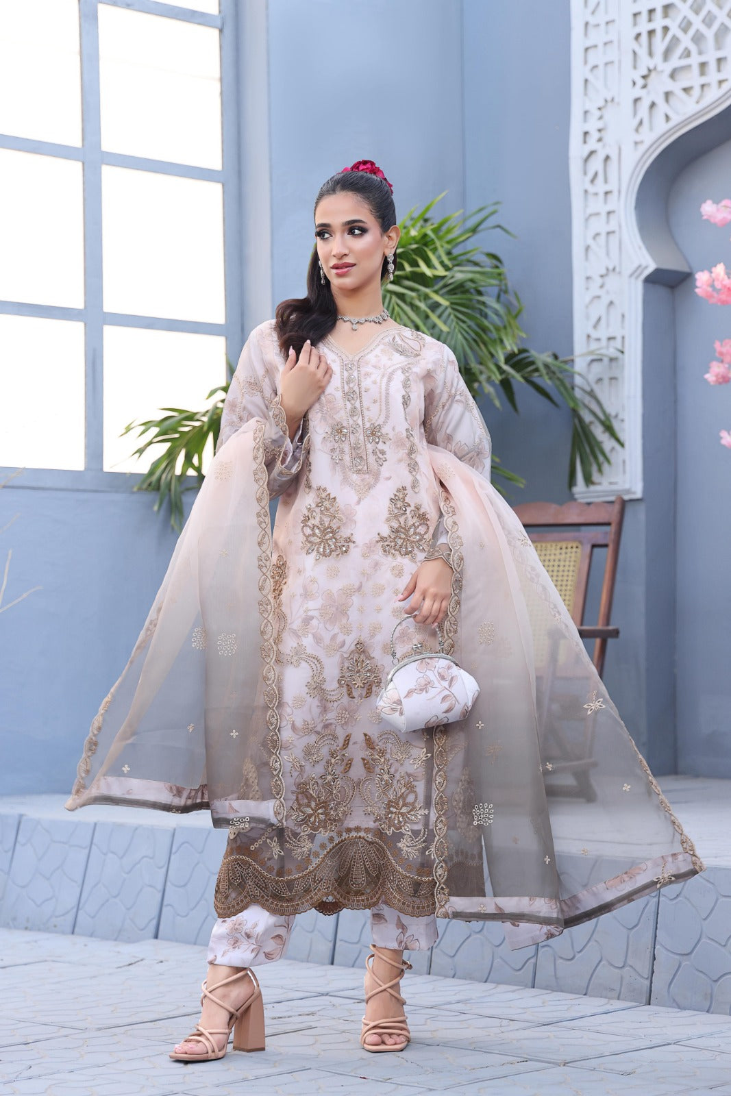 CHIC Chronicles By Dr Haris Unstitched 3 Piece Fancy Suit-CHI-003