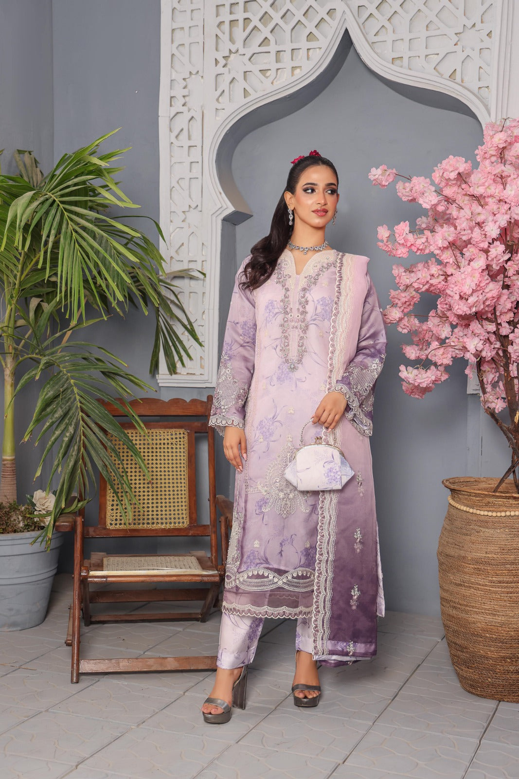 CHIC Chronicles By Dr Haris Unstitched 3 Piece Fancy Suit-CHI-002