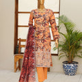 Dr Haris 4D Daman Cutwork Kari Unstitched 3 Piece Lawn Suit-DAM-006