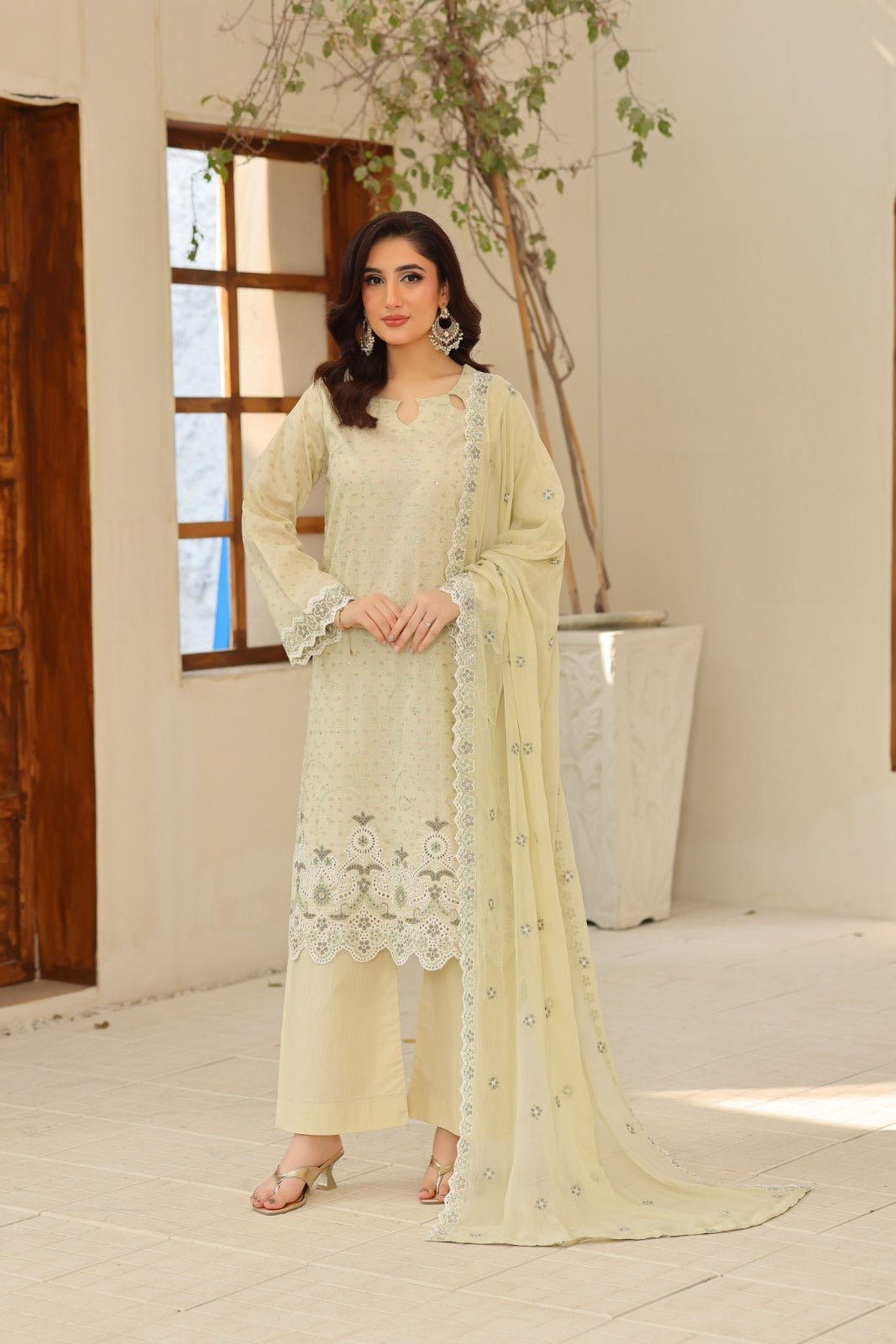 Ziva By Dr Haris Unstitched 3 Piece Lawn Suit-ZIV-003