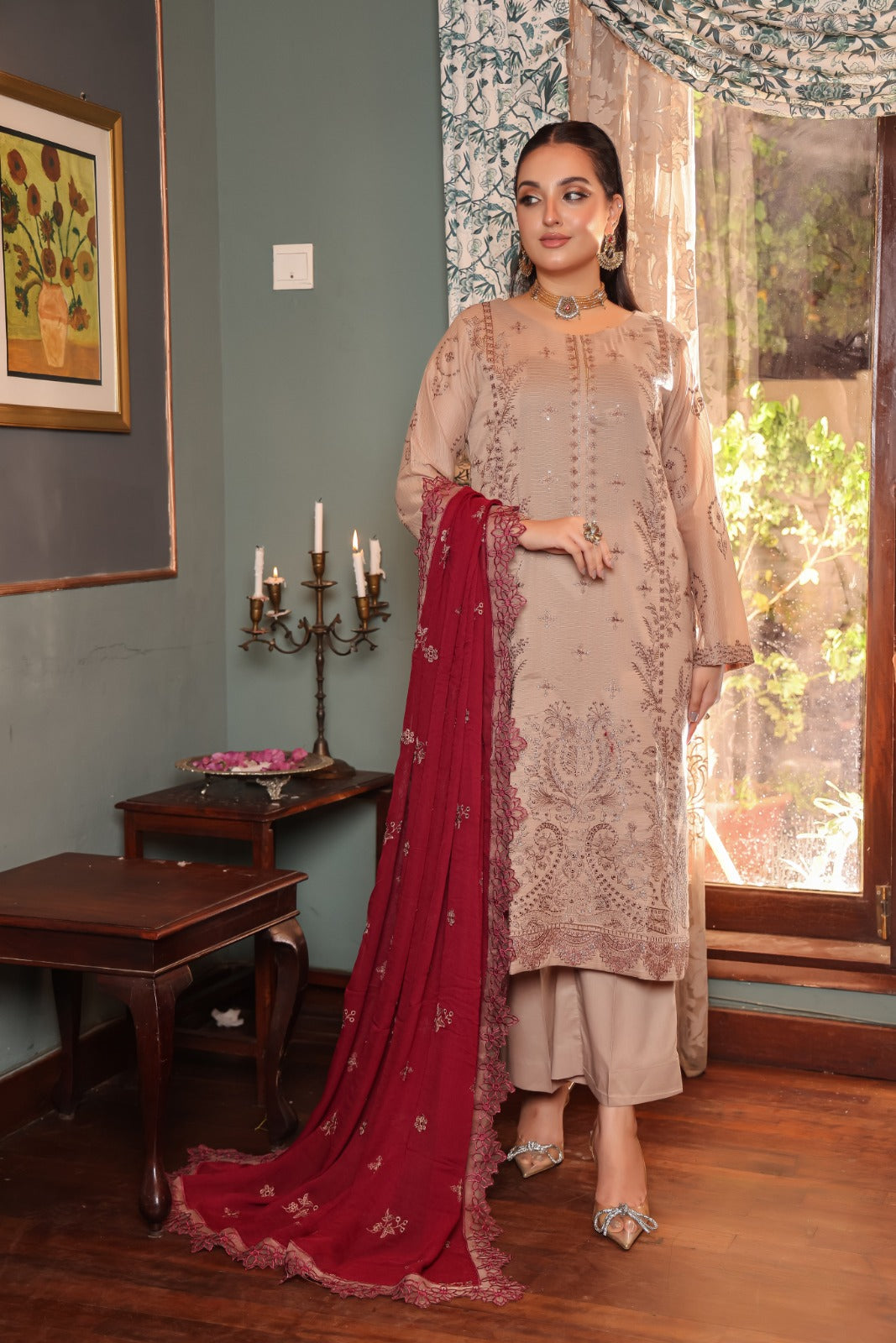 Republic By Dr Haris Unstitched 3 Piece Lawn Suit-REP-003