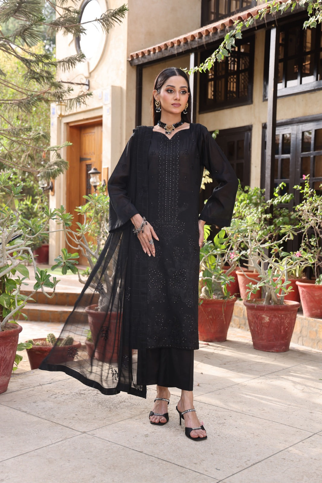 Dr Haris Unstitched 3 Piece Pattens Lawn Suit-PAT-004