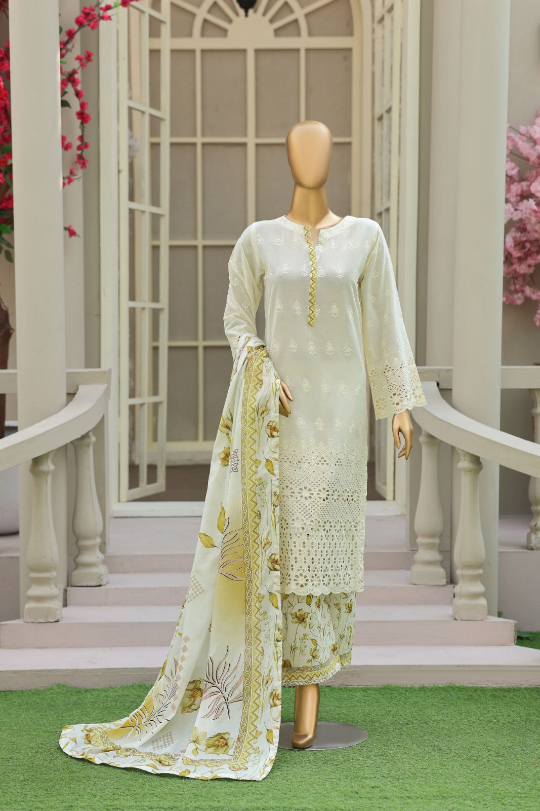Esra By Dr Haris Unstitched 3 Piece Lawn Suit-ESR-010