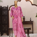 Dr Haris 4D Daman Cutwork Kari Unstitched 3 Piece Lawn Vol-03 Suit-DAM-014