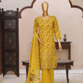 Dr Haris 4D Daman Cutwork Kari Unstitched 3 Piece Lawn Vol-03 Suit-DAM-012