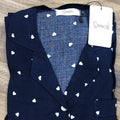 Linen Pajama Suit - Midnight Heart