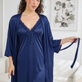 Gown Set - Sera Silk - Blue