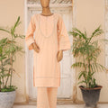 Suntex Stitched 2 Piece Beautiful Dyed Cotton Lawn Summer Suit-Basic-D022024L