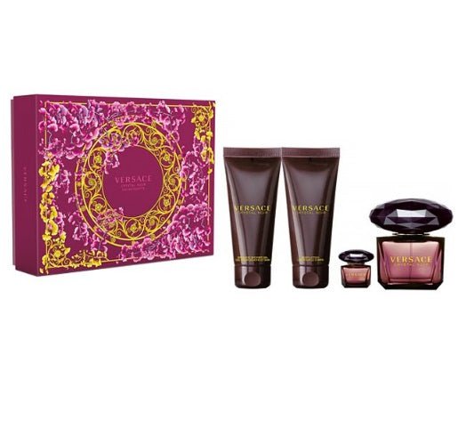 Versage Crystal Noir Women EDT 90Ml+EDT 5Ml+B Lotion 100Ml+S Gel 100Ml