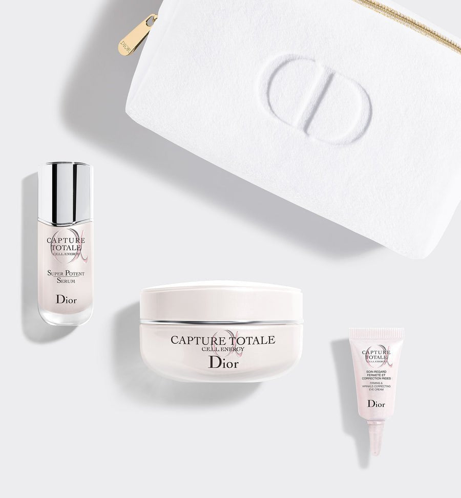 Dior Capture Totale Total Age-Defying Revitalizing Ritual 3Piecs +Bag Set