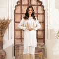 Yusra Ansari Stitched 3 Piece Formals Collection'2025-Yaeid-02 Sea Shell