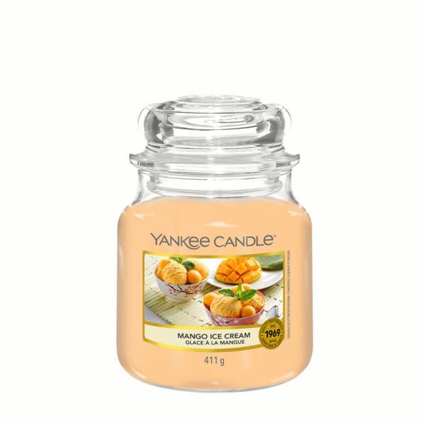 Yankee Candle Classic Medium Jar Mango Ice Cream 411G