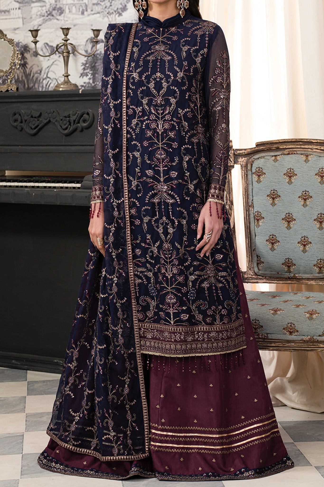 Afsanah by Zarif Unstitched 3 Piece Formals Edit Suit-ZAF-10-Kashish