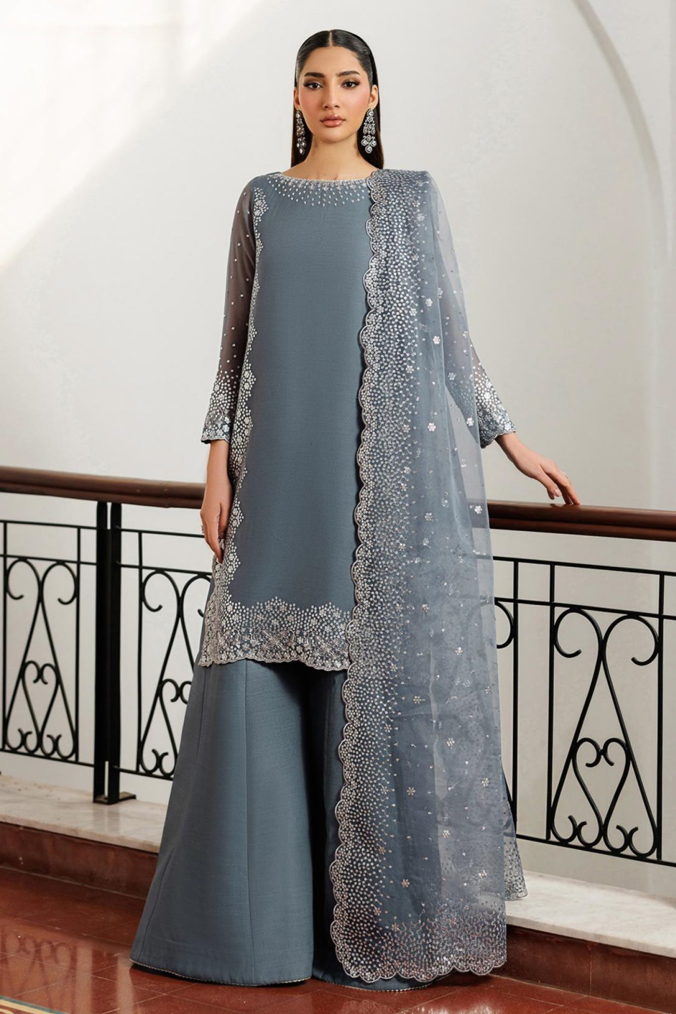 Nourah By Zarif Unstitched 3 Piece Formals Suit-ZF-ZQH-ZARMINA-05