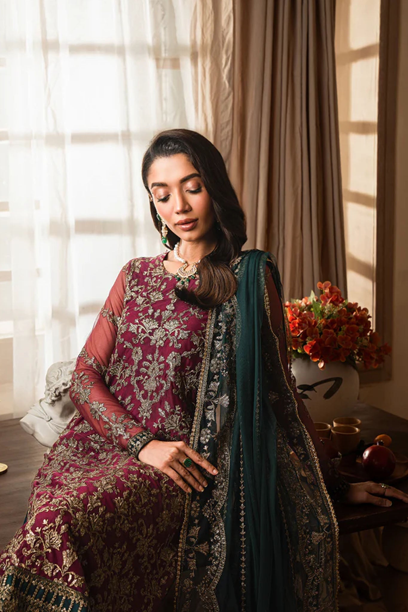 Emirah By Zarif Unstitched 3 Piece Luxury Formals Collection'2025-ZEF 08 HAYAL