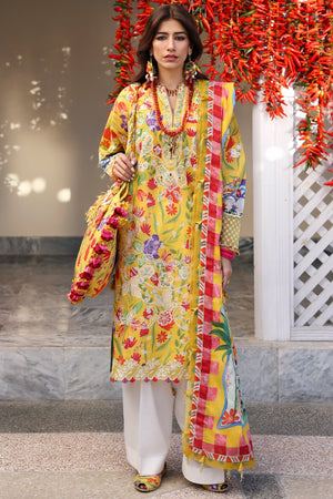 Neelum by Zaha Unstitched 3 Piece Lawn Collection'2025-ZL25-08 A-Zaraah