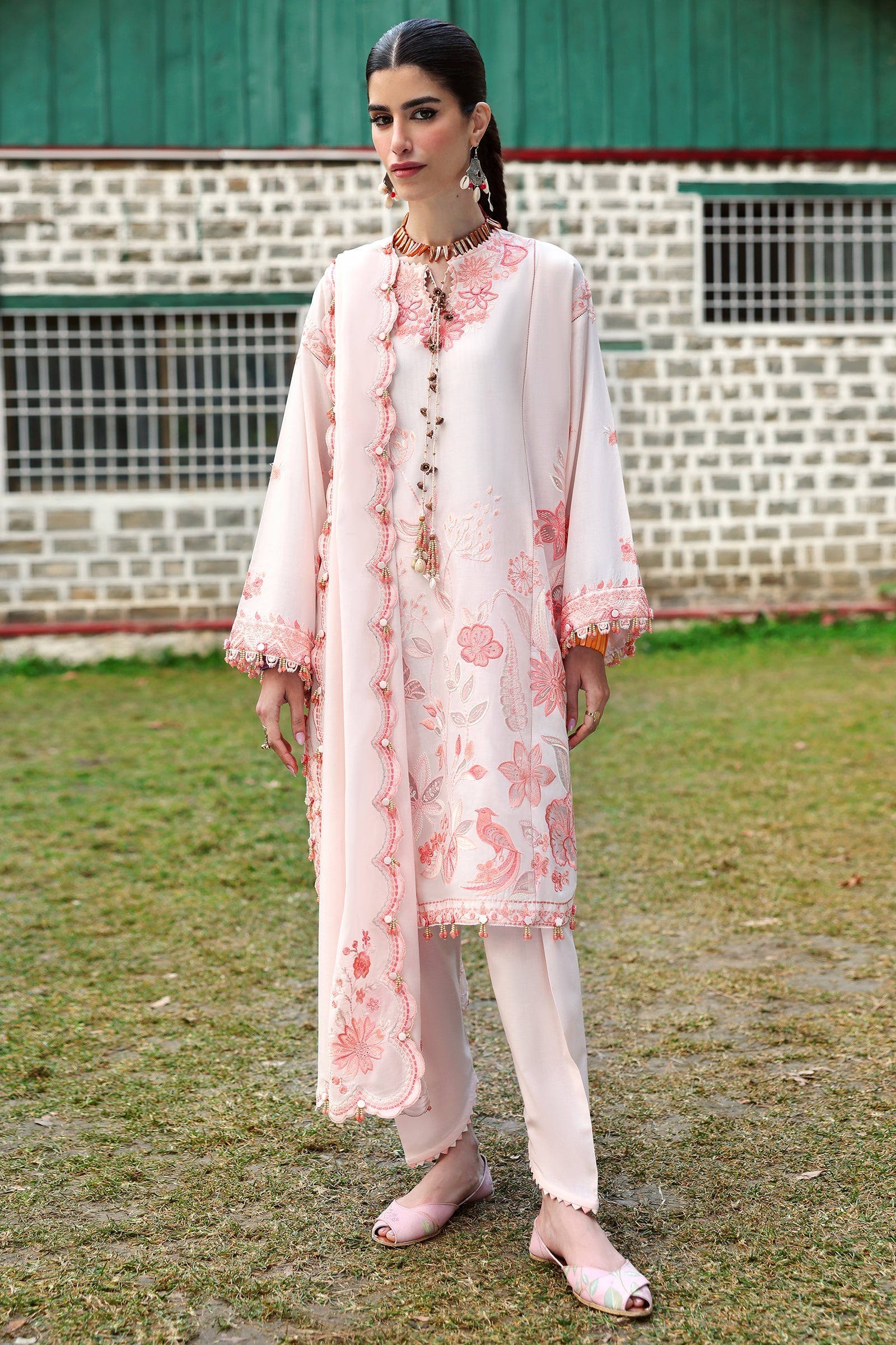 Neelum by Zaha Unstitched 3 Piece Lawn Collection'2025-ZL25-13 B-Zania