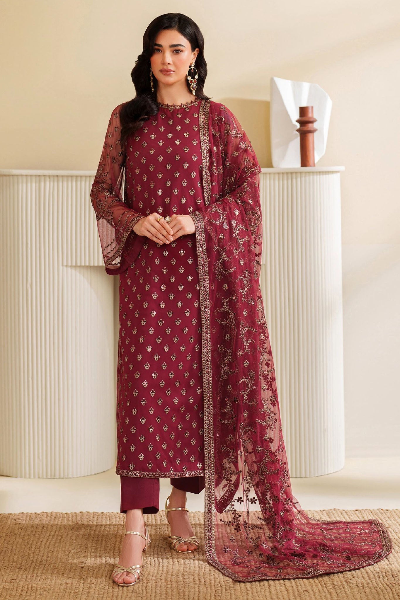 Roohi By Zarif Unstitched 3 Piece Formal Edit Collection'2025-ZRF-RFE-03-AFRAH