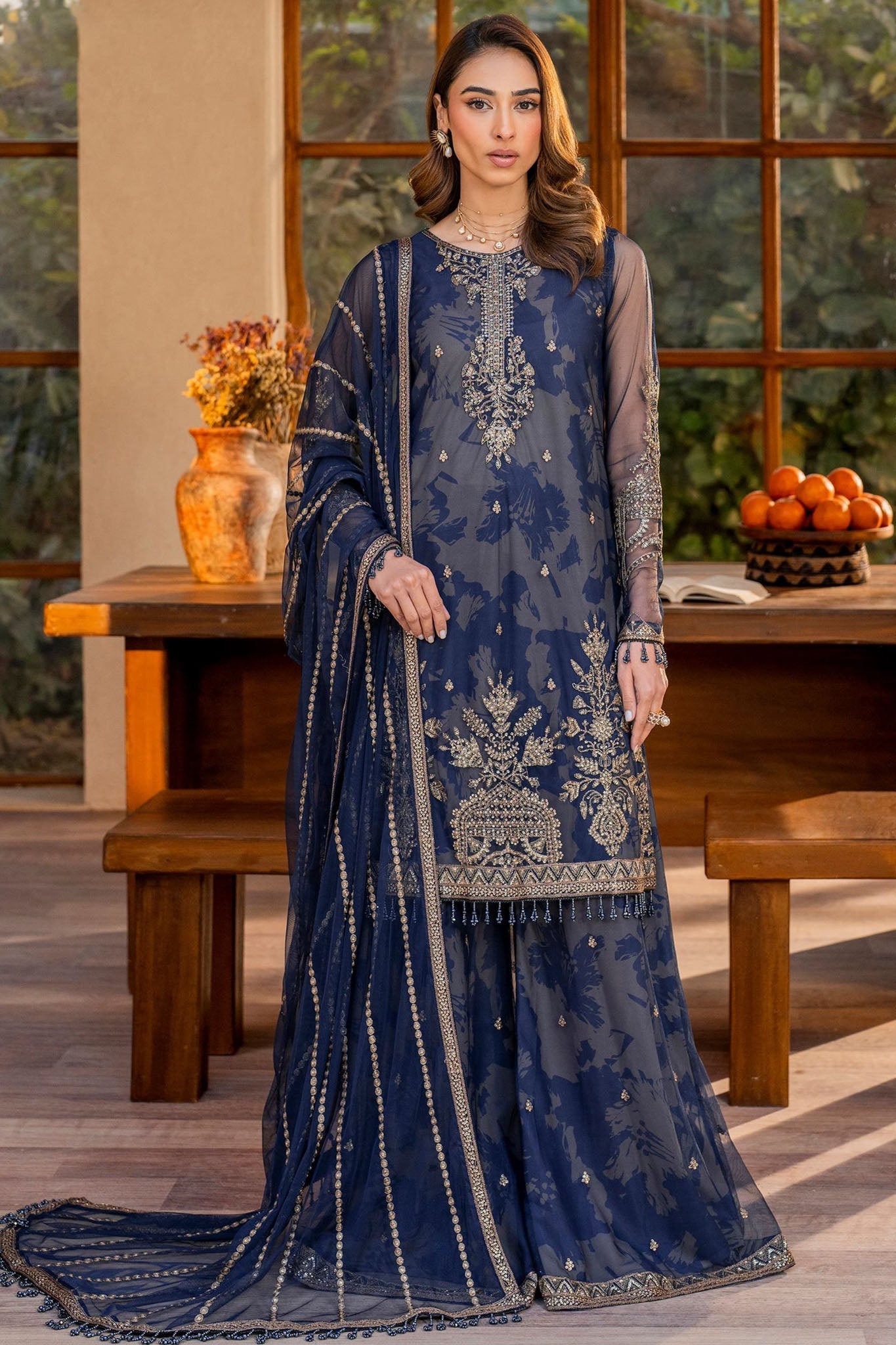 Iris By Zarif Unstitched 3 Piece Formals Suit-ZRI-05-Zinnia
