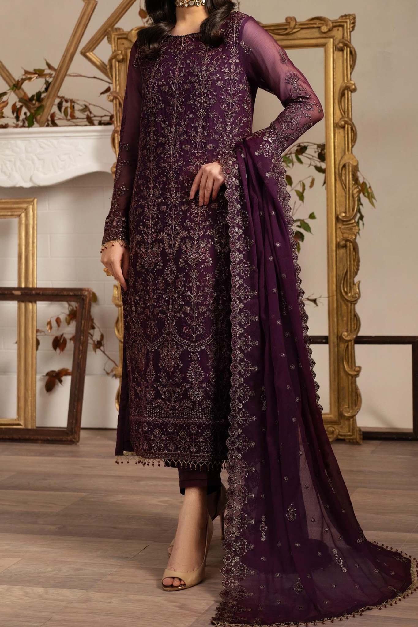 Naqsh by Zarif Unstitched 3 Piece Festive Formals Suit-ZRN-04-Neemal