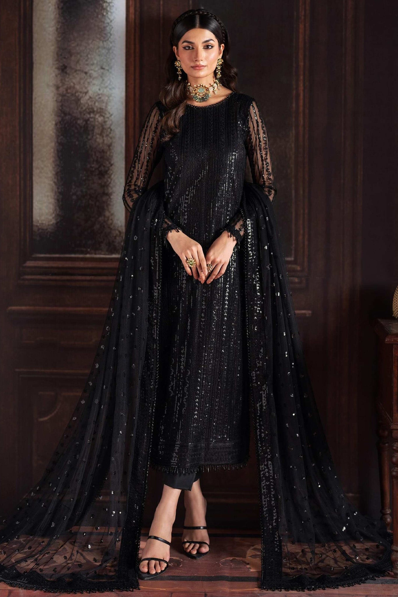 Rouge By Zarif Unstitched 3 Piece Luxury Wedding Formals Suit-ZRW-06-Frances