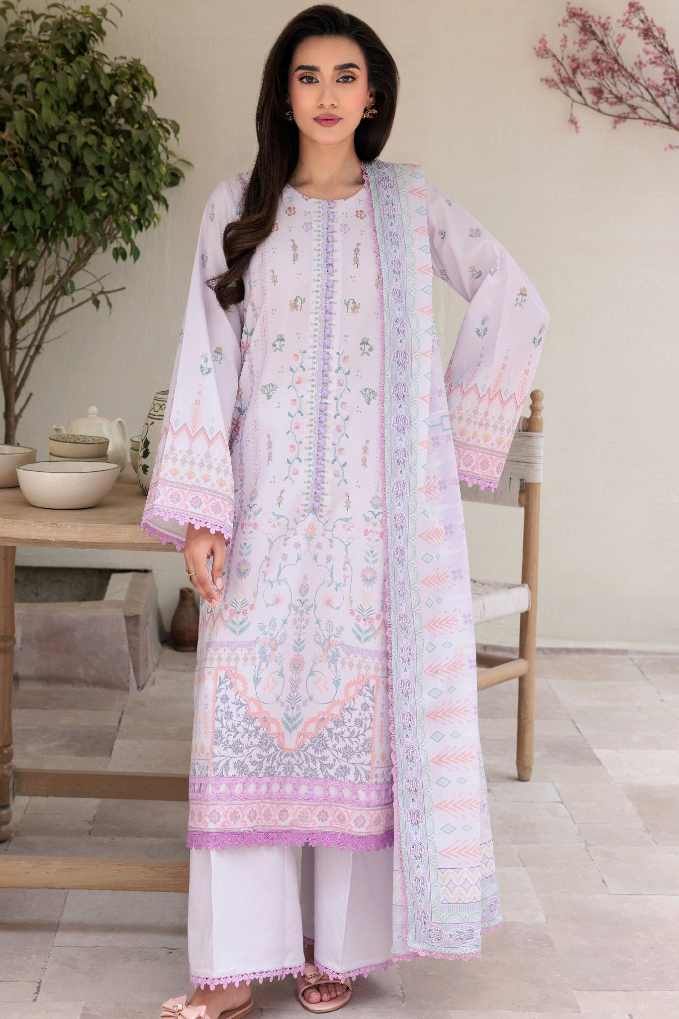 Zync By Florent Unstitched 3 Piece Daily Wear Suit-ZYNC-FL-03-A