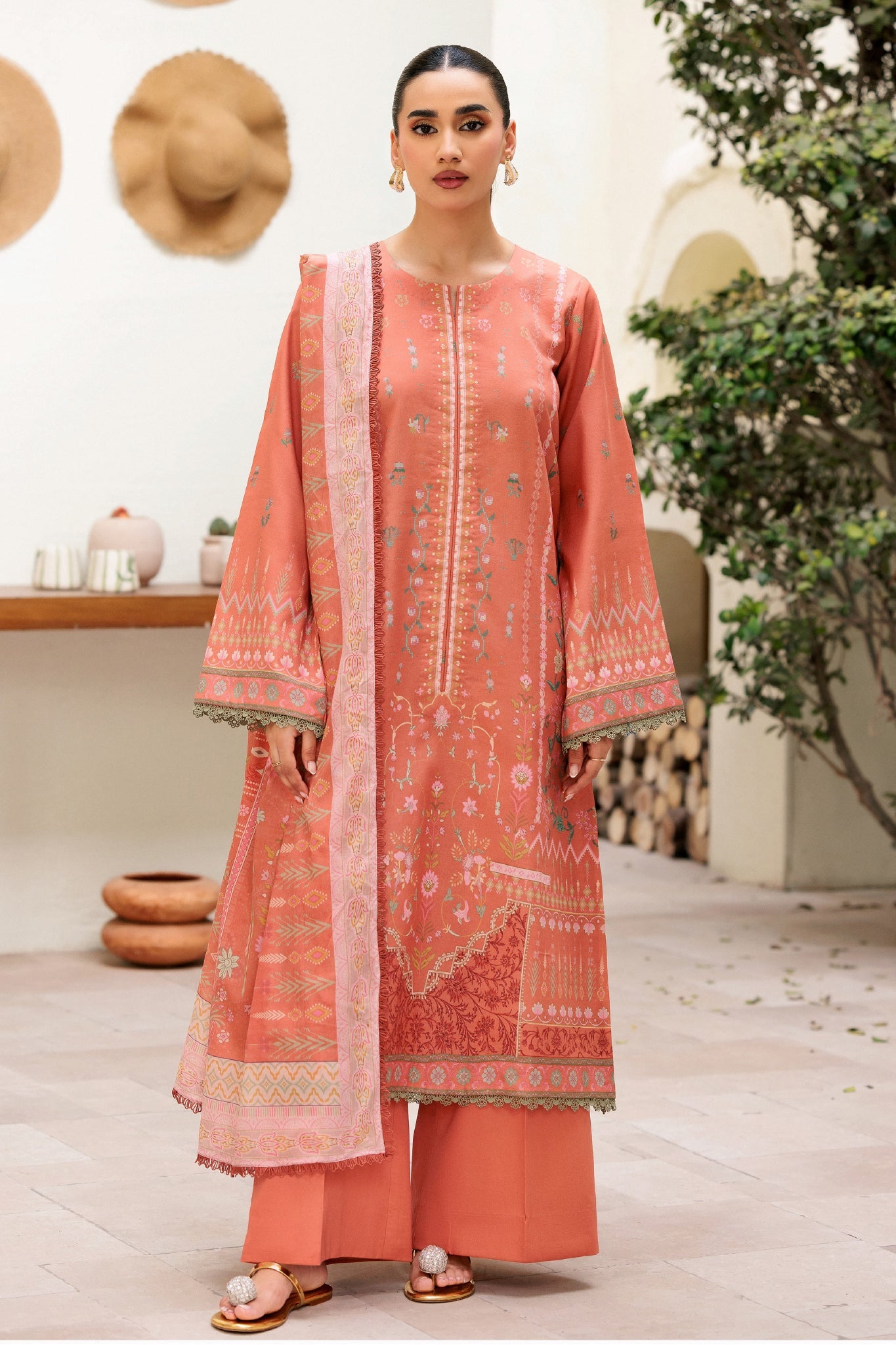 Zync By Florent Unstitched 3 Piece Daily Wear Suit-ZYNC-FL-03-B