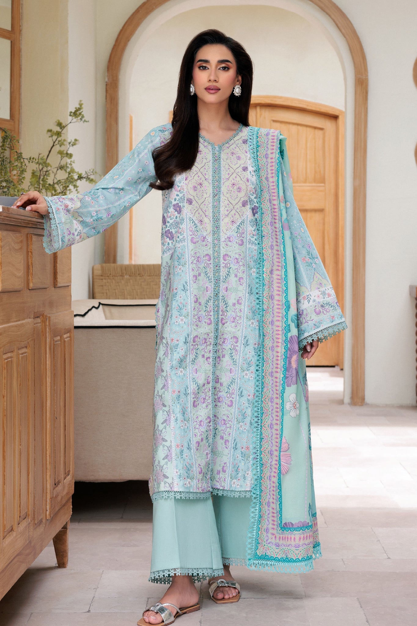 Zync By Florent Unstitched 3 Piece Daily Wear Suit-ZYNC-FL-05-A