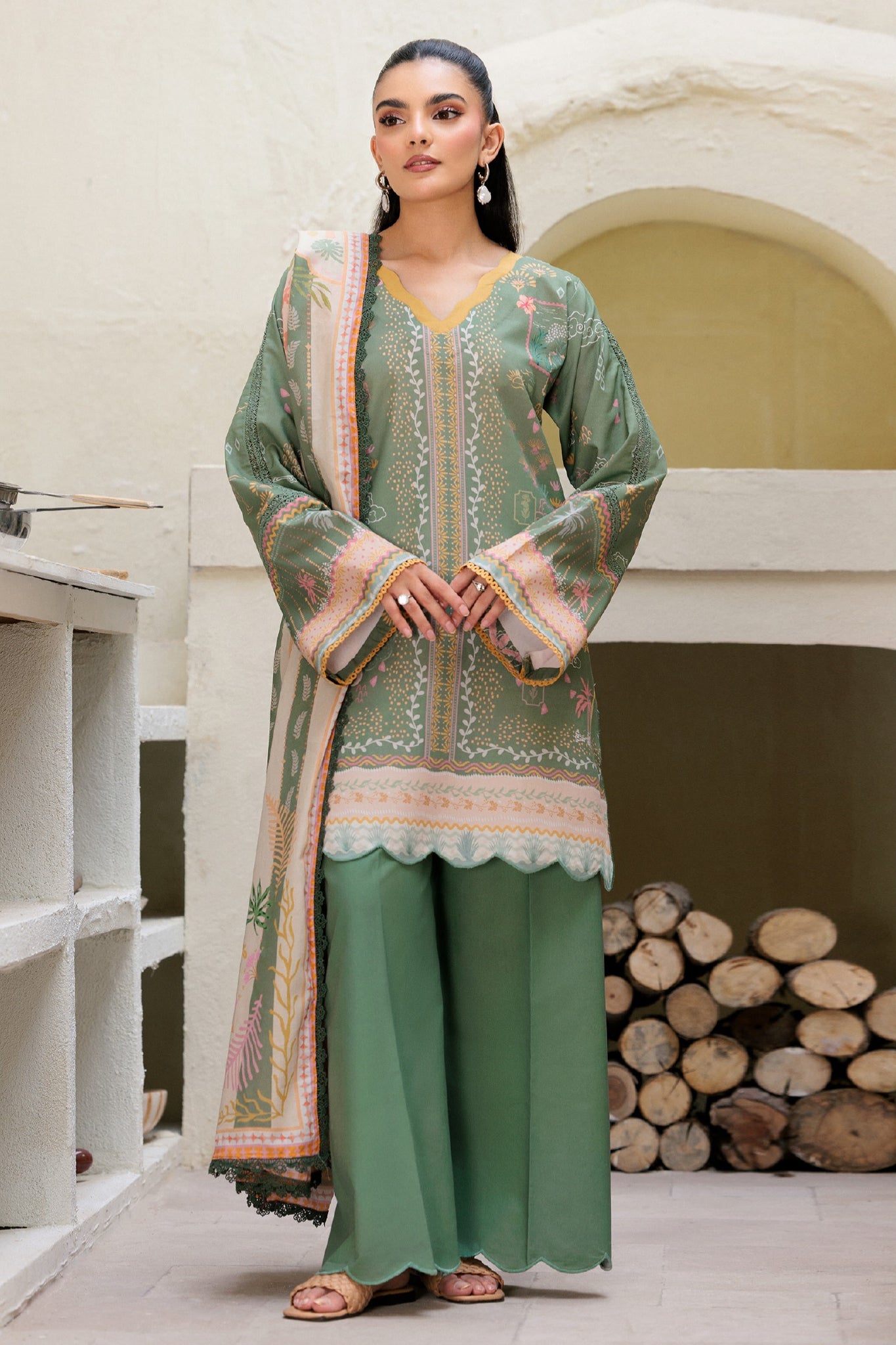 Zync By Florent Unstitched 3 Piece Daily Wear Suit-ZYNC-FL-09-B