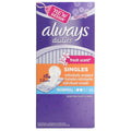 Always Dailies Singles To Go Panty Liners Fresh Scent Normal 20'S