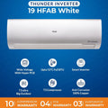 Haier 19HFAB-W T3 WHITE 1.5 TON DC INVERTER AC THUNDER SERIES