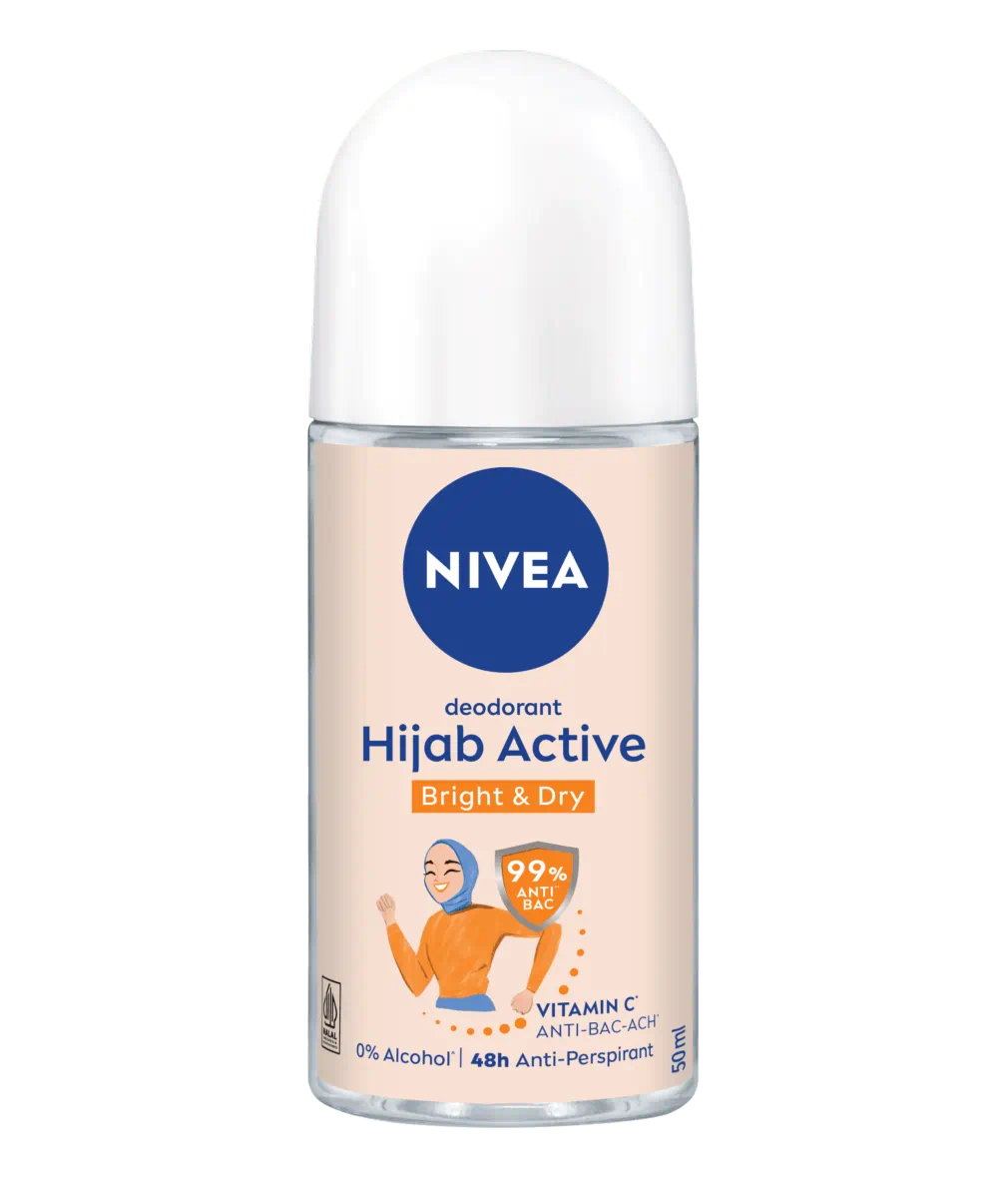 Nivea - Deodorant Roll On Women Bright & Dry Hijab Active- 50Ml