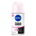 Nivea - Deodorant Roll On Women Black & White Invisible Clear - 50Ml