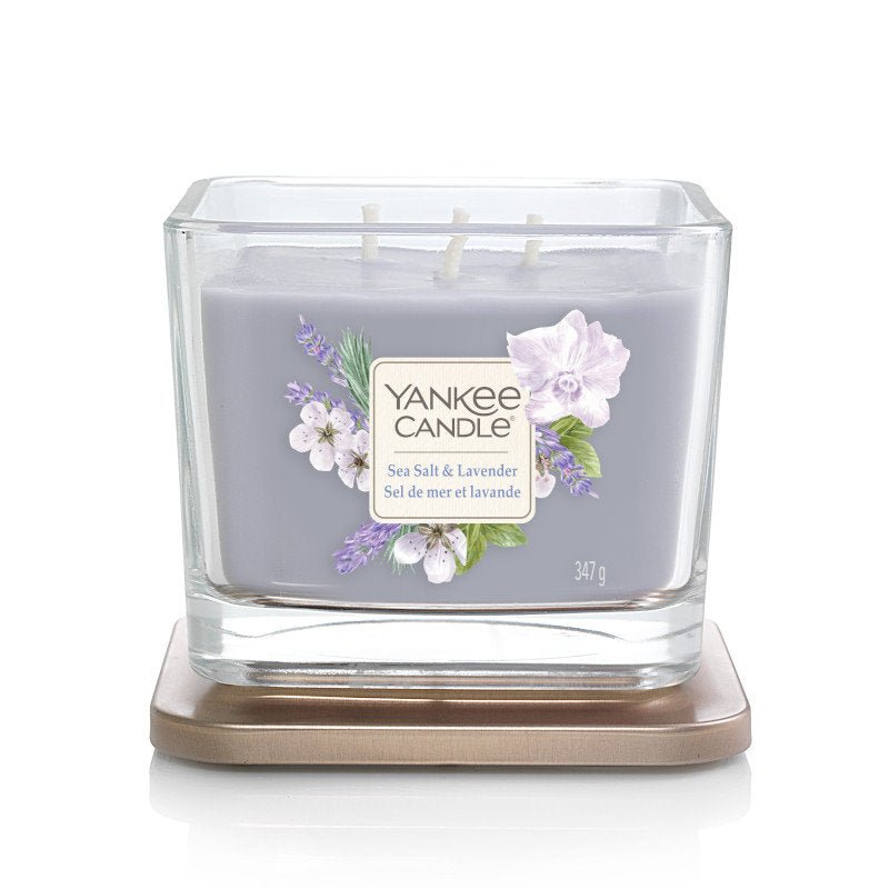 Yankee Candle Medium Square Vessel Sea Salt & Lavender Elevation 347 G
