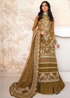 La Fuschsia By Afrozeh Embroidered Chiffon Suits Unstitched 3 Piece AF23LF 009 Emaline - Festive Collection