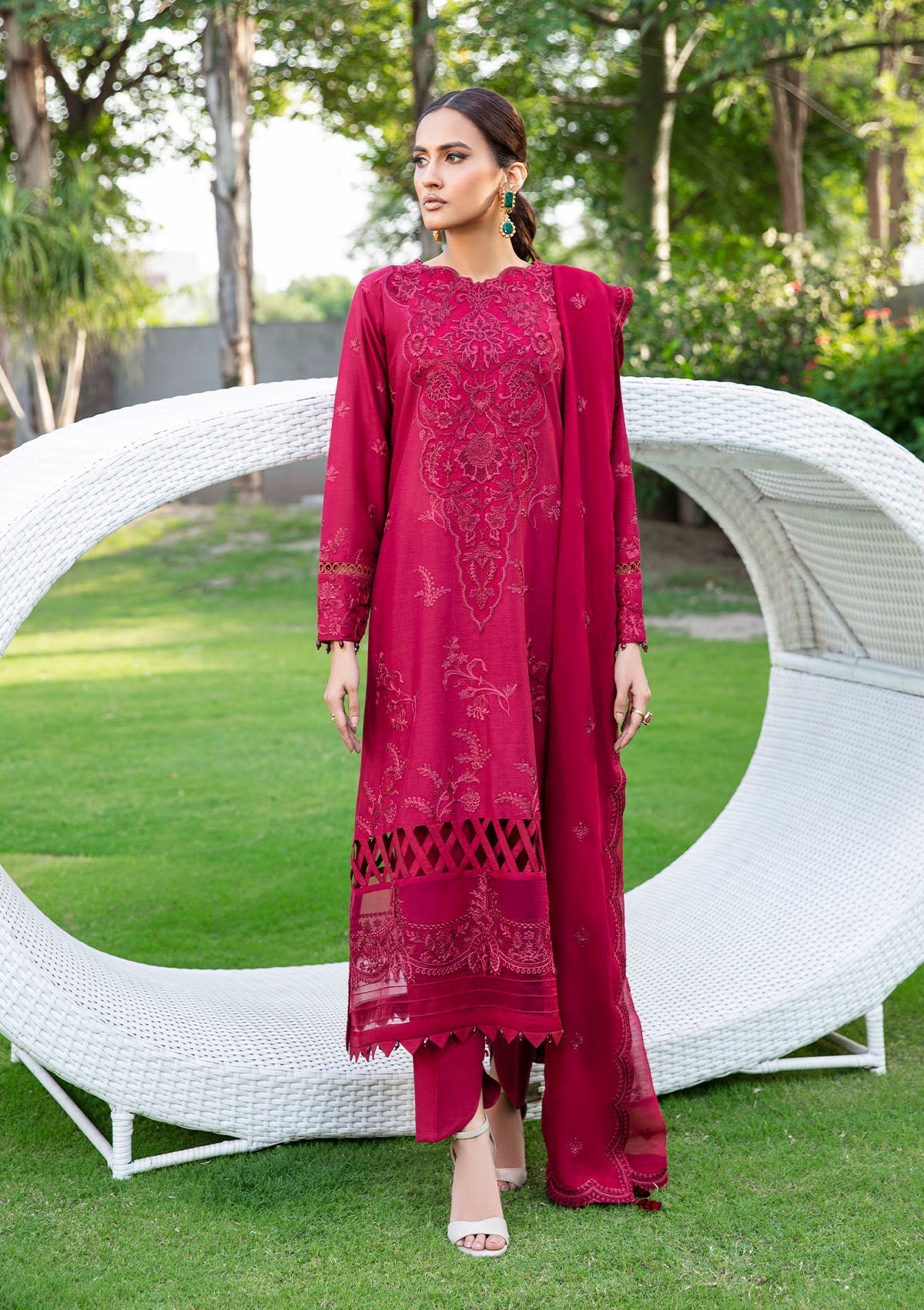 Aik Atelier Unstitched 3 Piece Lawn Vol-02 Suit-LOOK 05 B