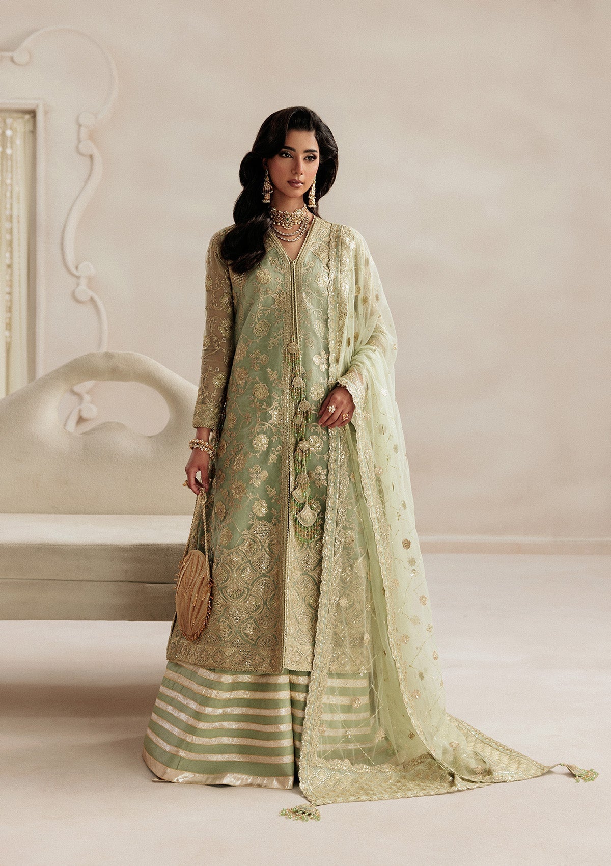 Aikshaam By Aik Atelier Unstitched 3 Piece Formals Vol-01 Suit-LOOK 07