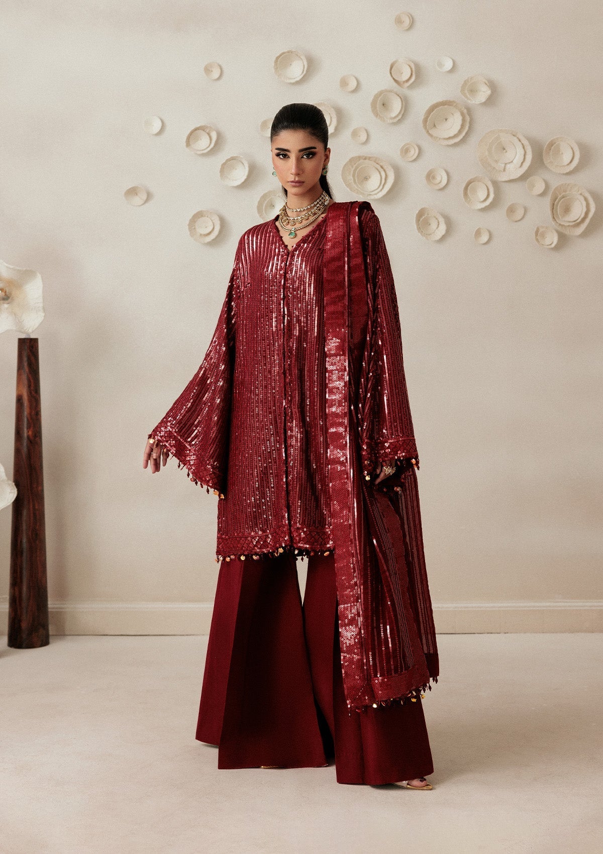 Aikshaam By Aik Atelier Unstitched 3 Piece Formals Vol-01 Suit-LOOK 08
