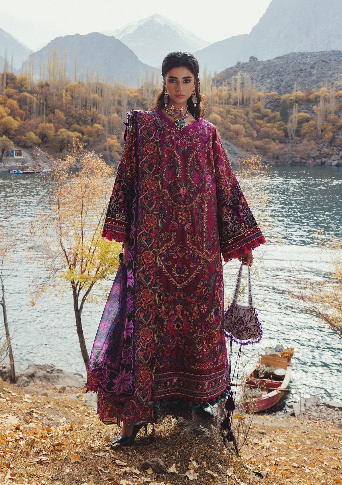 Aik Atelier Unstitched 3 Piece Lawn Vol-01 Suit-LOOK 09