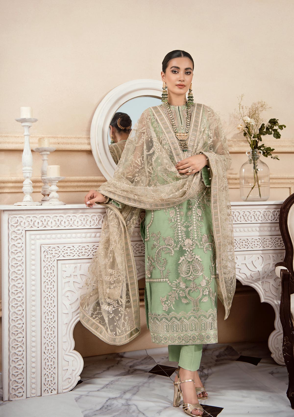 Lumiere By Aik Atelier Unstitched 3 Piece Luxury Formals Suit-LOOK 03