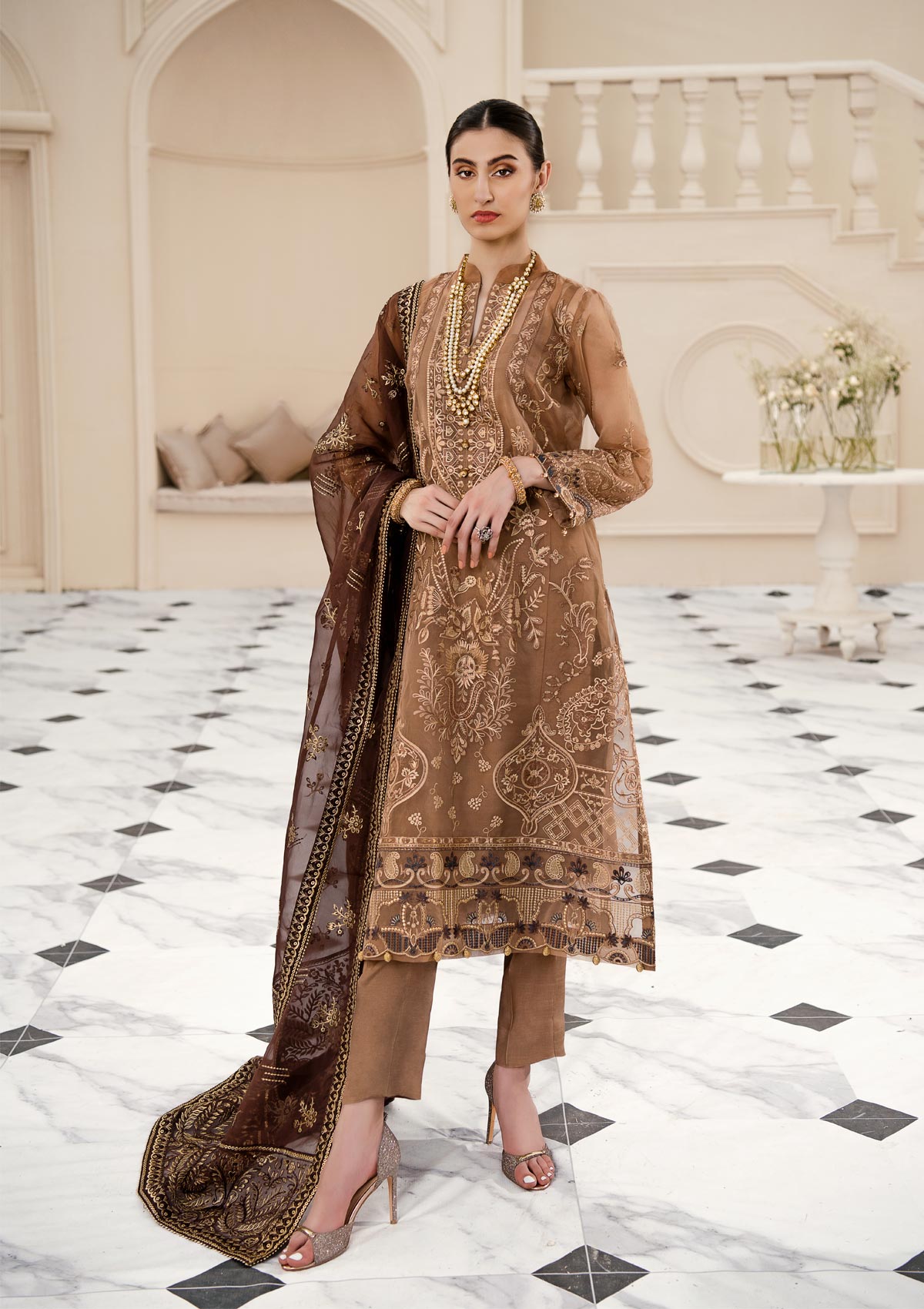 Lumiere By Aik Atelier Unstitched 3 Piece Luxury Formals Suit-LOOK 04