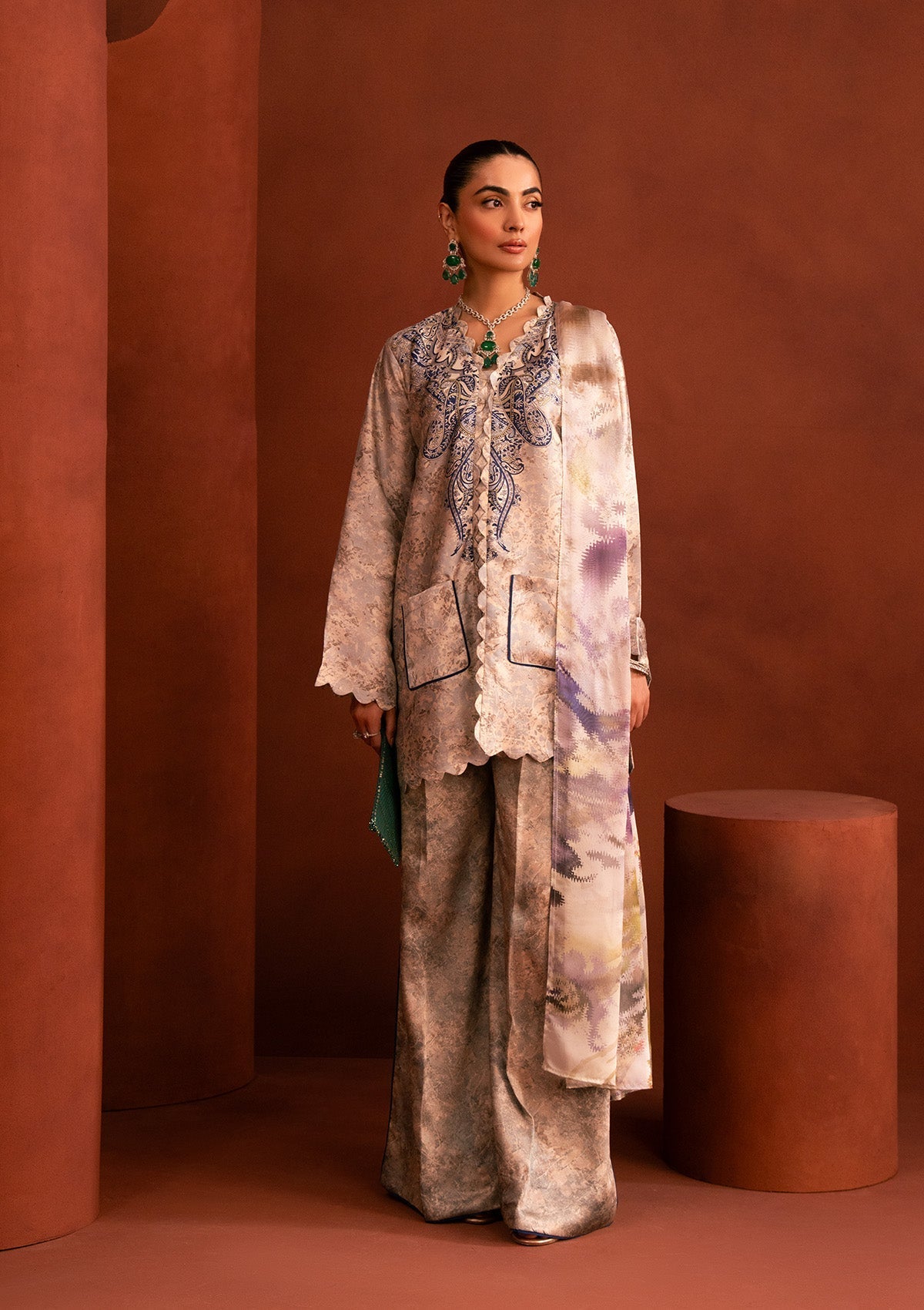 Miss Aik By Aik Atelier Stitched 3 Piece Summer Silk Suit-D2-LOOK 04