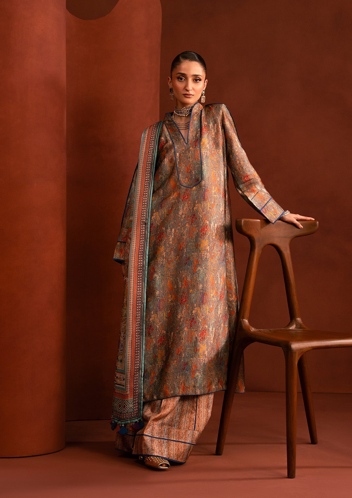 Miss Aik By Aik Atelier Stitched 3 Piece Summer Silk Suit-D2-LOOK 05