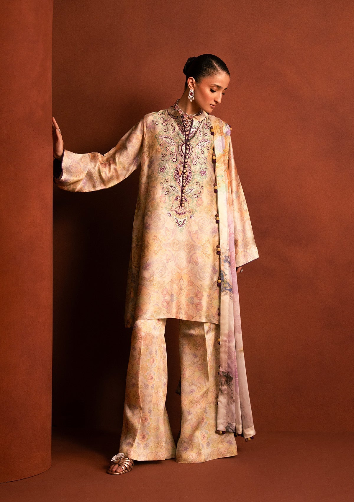 Miss Aik By Aik Atelier Stitched 3 Piece Summer Silk Suit-D2-LOOK 08