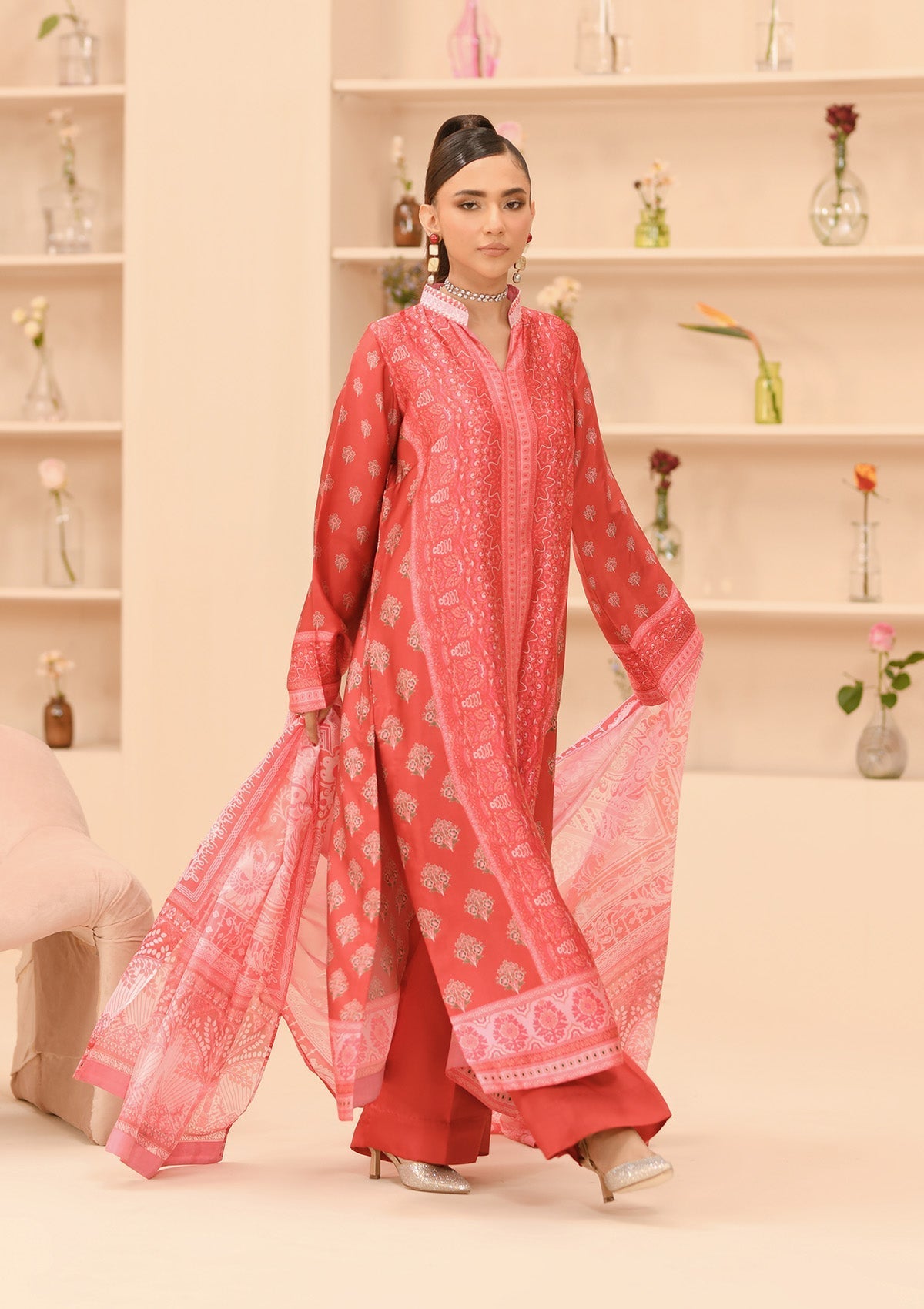 Miss Aik By Aik Atelier Stitched 3 Piece Summer Silk Suit-D1-LOOK 05