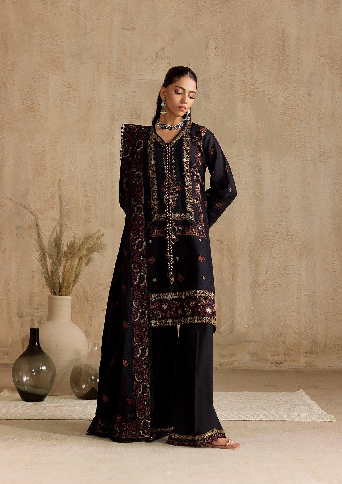 Aik Atelier Stitched 3 Piece Lawn Drop 1 Suit-LOOK 06