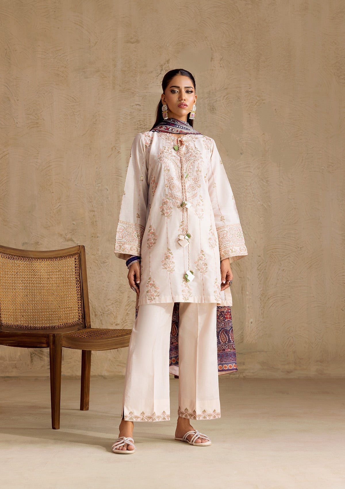 Aik Atelier Stitched 3 Piece Lawn Drop 1 Suit-LOOK 09